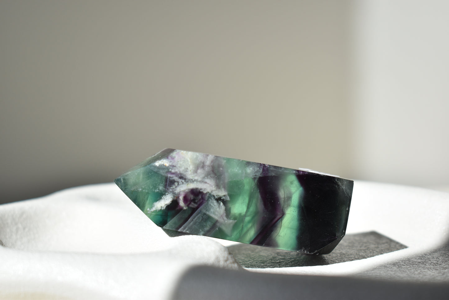 Feather Fluorite Point #10