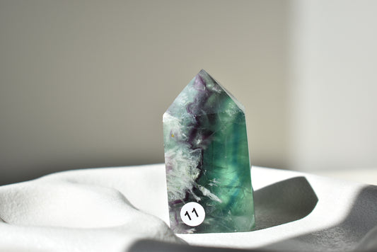 Feather Fluorite Point #11