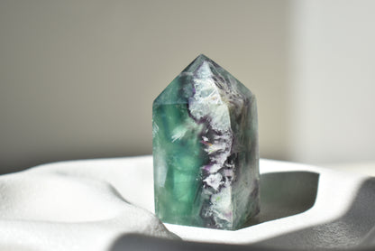 Feather Fluorite Point #11