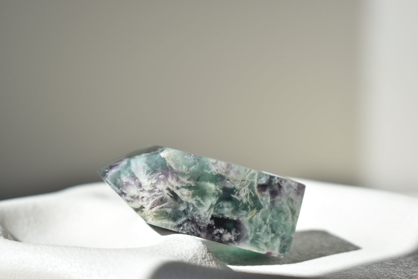 Feather Fluorite Point #11