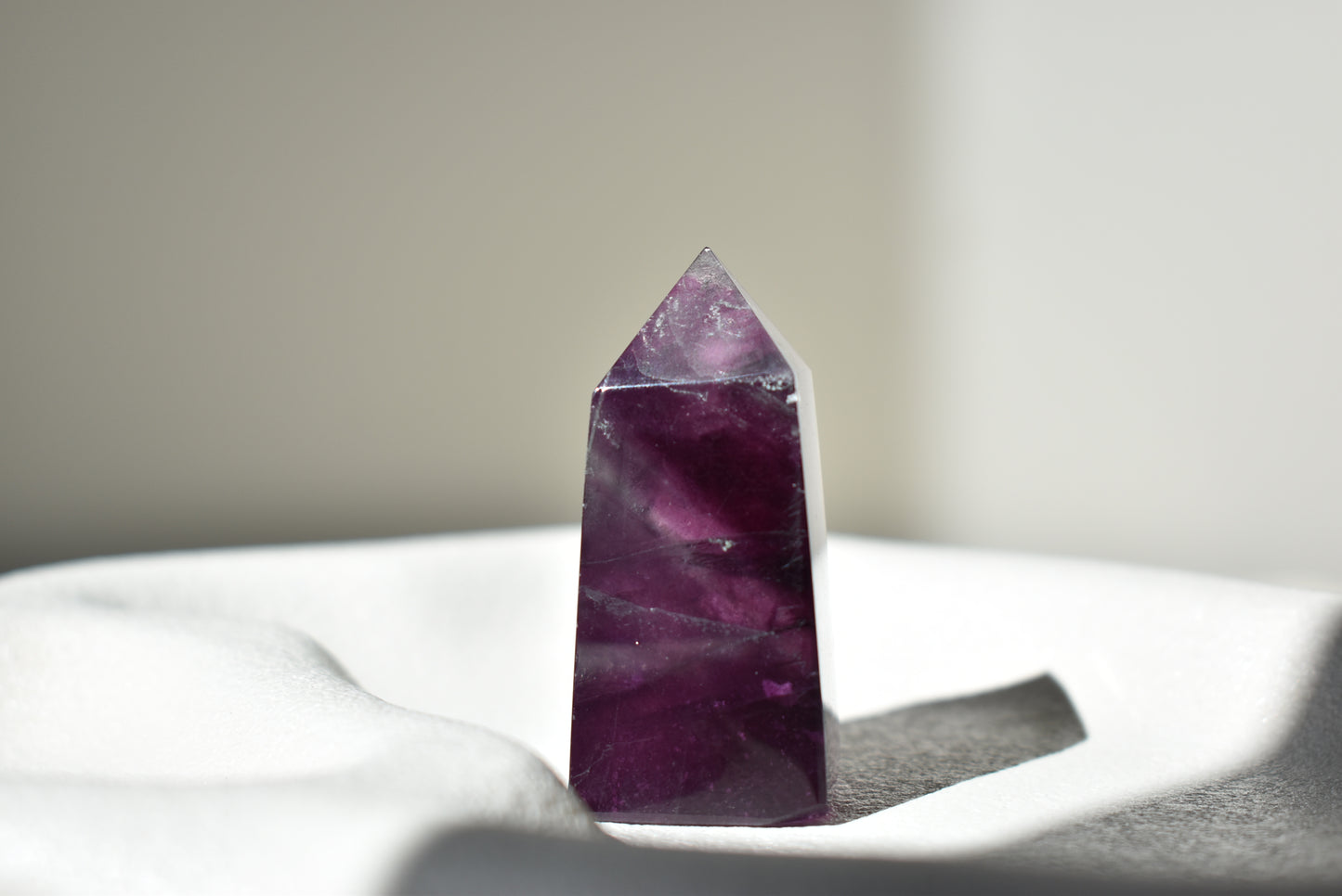 Feather Fluorite Point #12