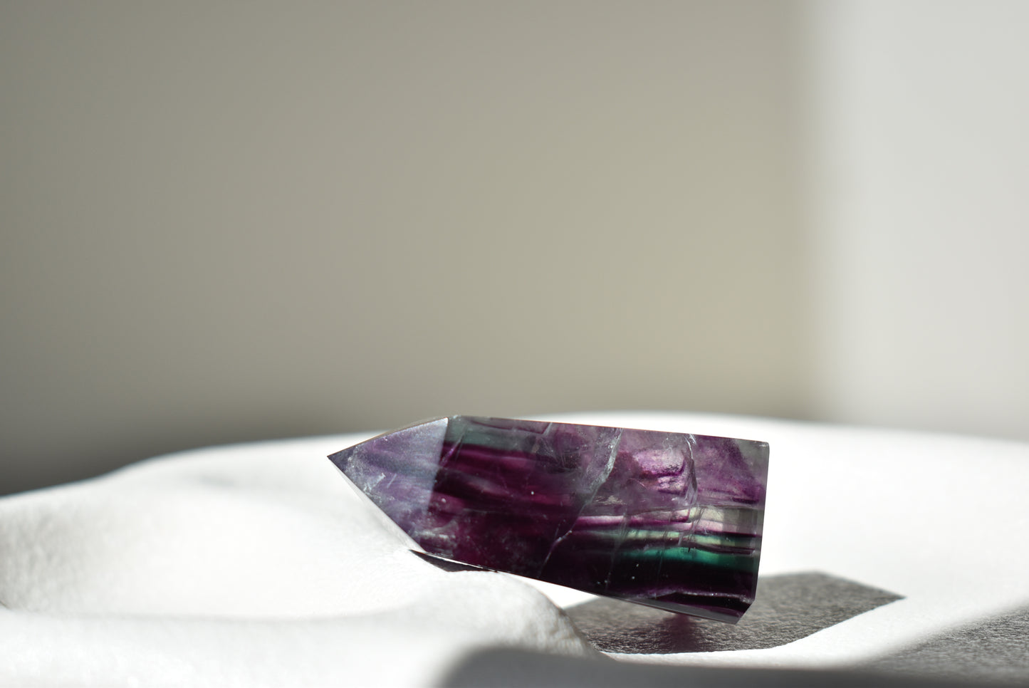 Feather Fluorite Point #12