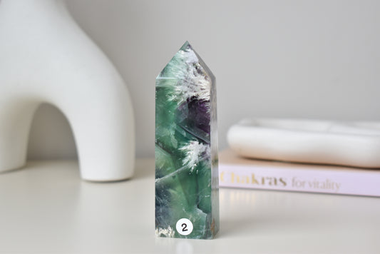 Feather Fluorite Point #2 (medium)