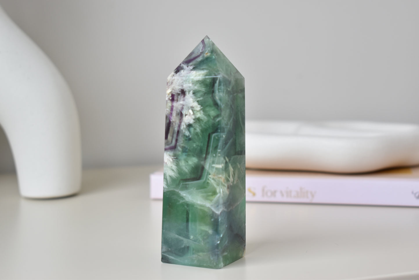 Feather Fluorite Point #2 (medium)