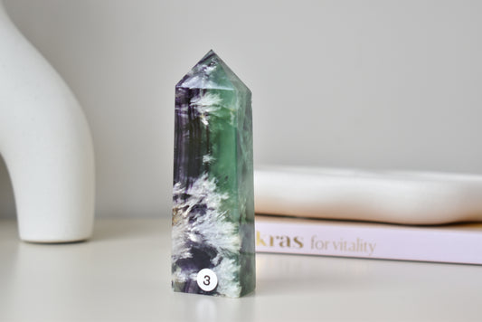 Feather Fluorite Point #3 (medium)