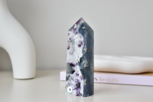 Feather Fluorite Point #4 (Medium )