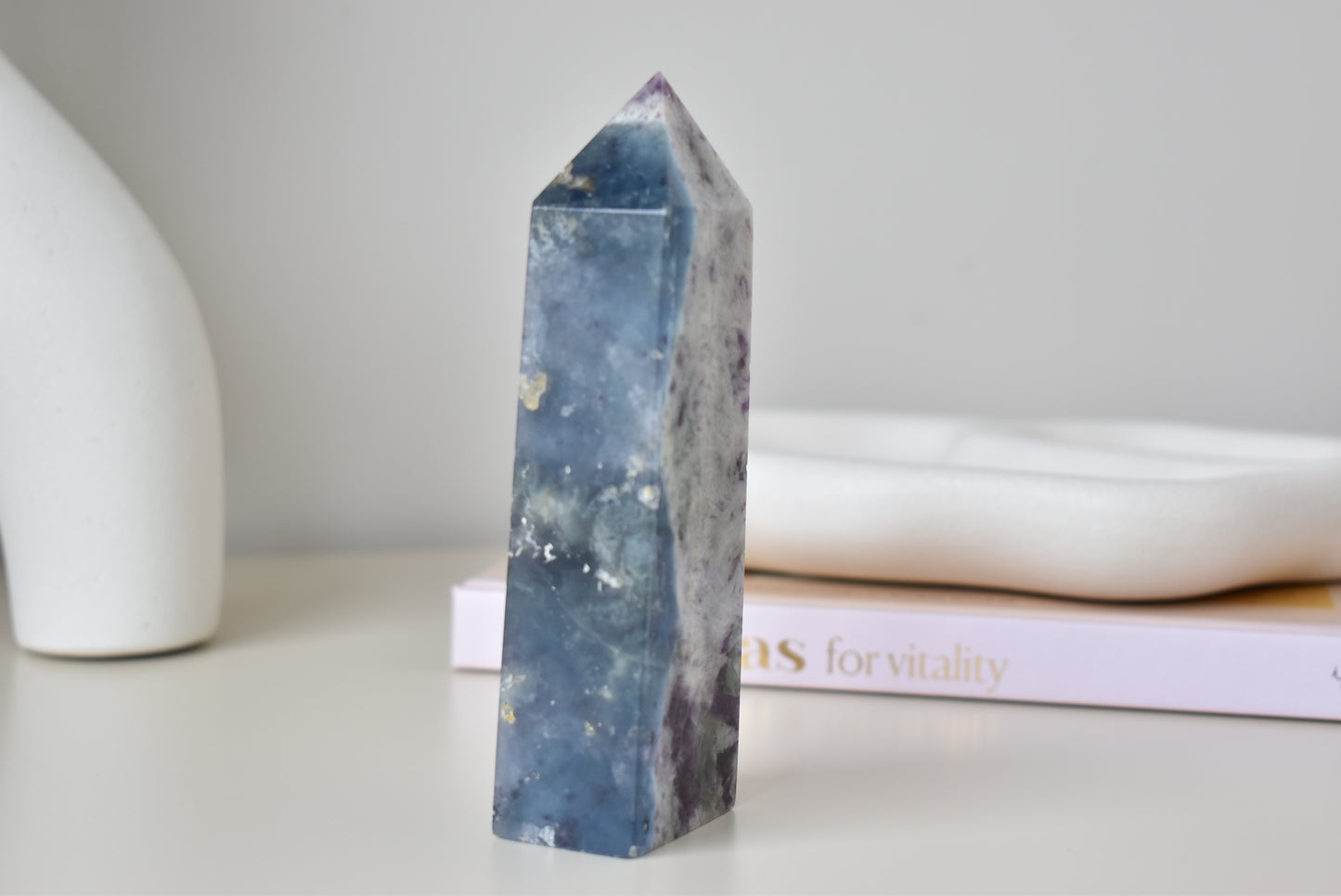 Feather Fluorite Point #4 (Medium )