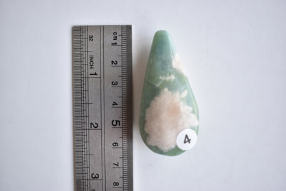 Green Flower Agate (drop shape)