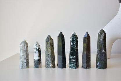Small Moss Agate Points