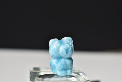 HG Larimar Bear Carving