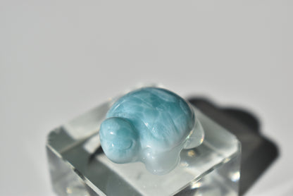 HG Larimar Turtle Carving