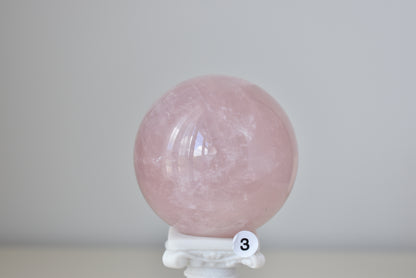 Rose Quartz Sphere #3 65mm
