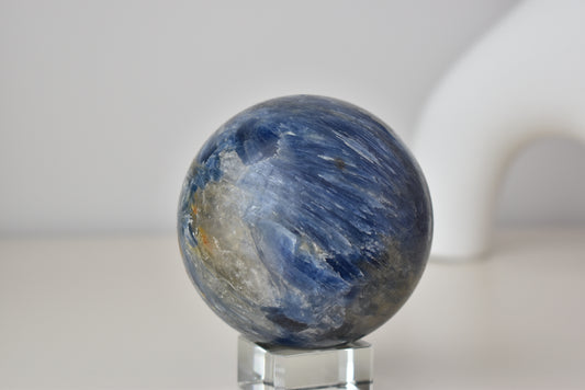 (Rare)  Large Blue Kyanite Sphere 80mm