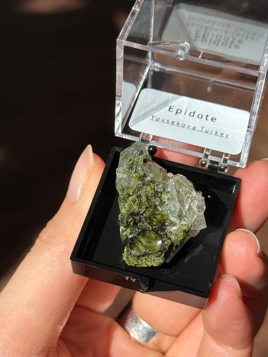 Turkey Fairy Forest Epidote Specimen box #5