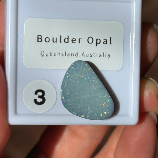 Australian Boulder Opal 1.32g Specimen box #3