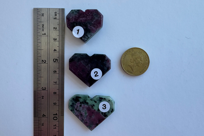 HG Ruby in Zoisite Heart