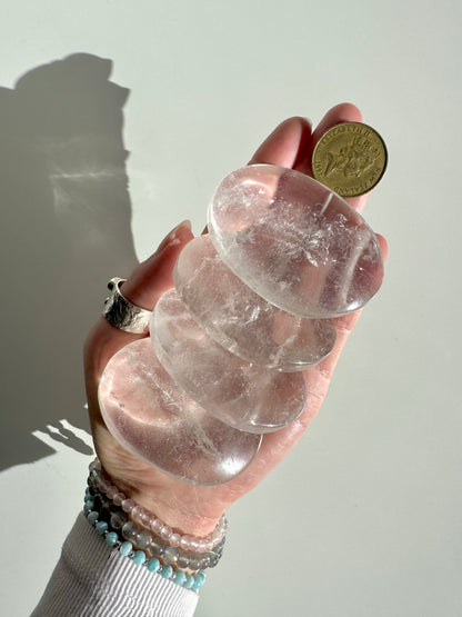 Clear Quartz Palm Stone | Purify