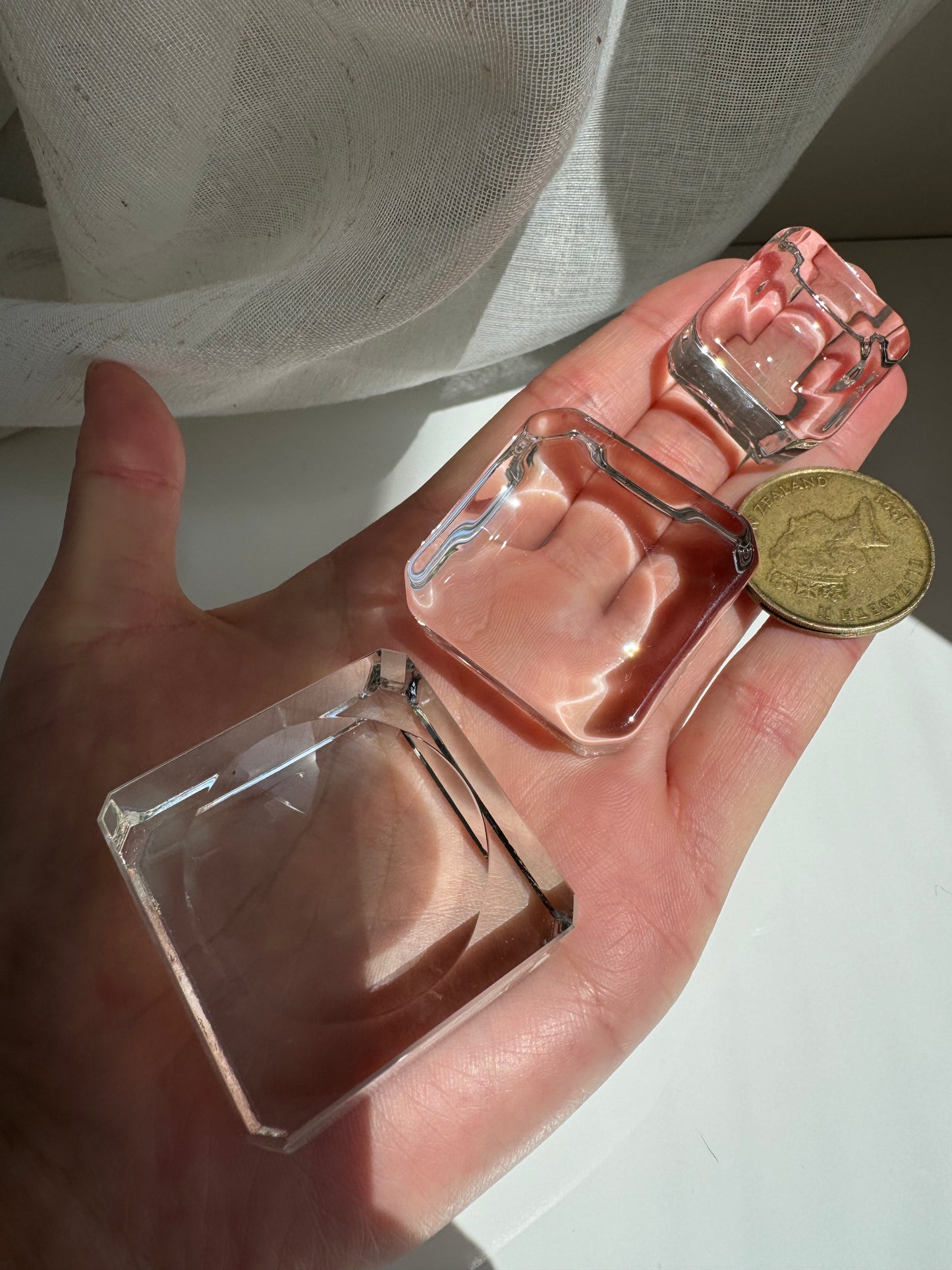 Glass Cube Sphere Holder (3 Sizes)