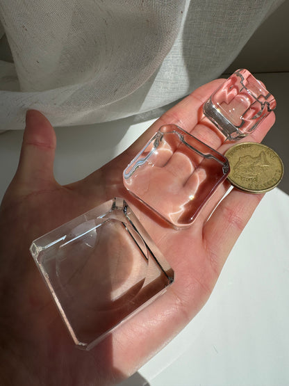 Glass Cube Sphere Holder (3 Sizes)