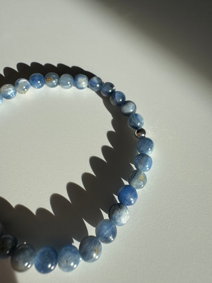 Blue kyanite  Bracelet 6mm