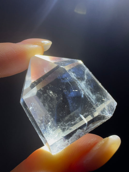 Blue Angel Feather Phantom Clear Quartz Point #1