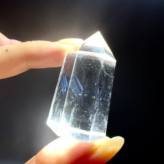 Blue Angel Feather Phantom Clear Quartz Point #3