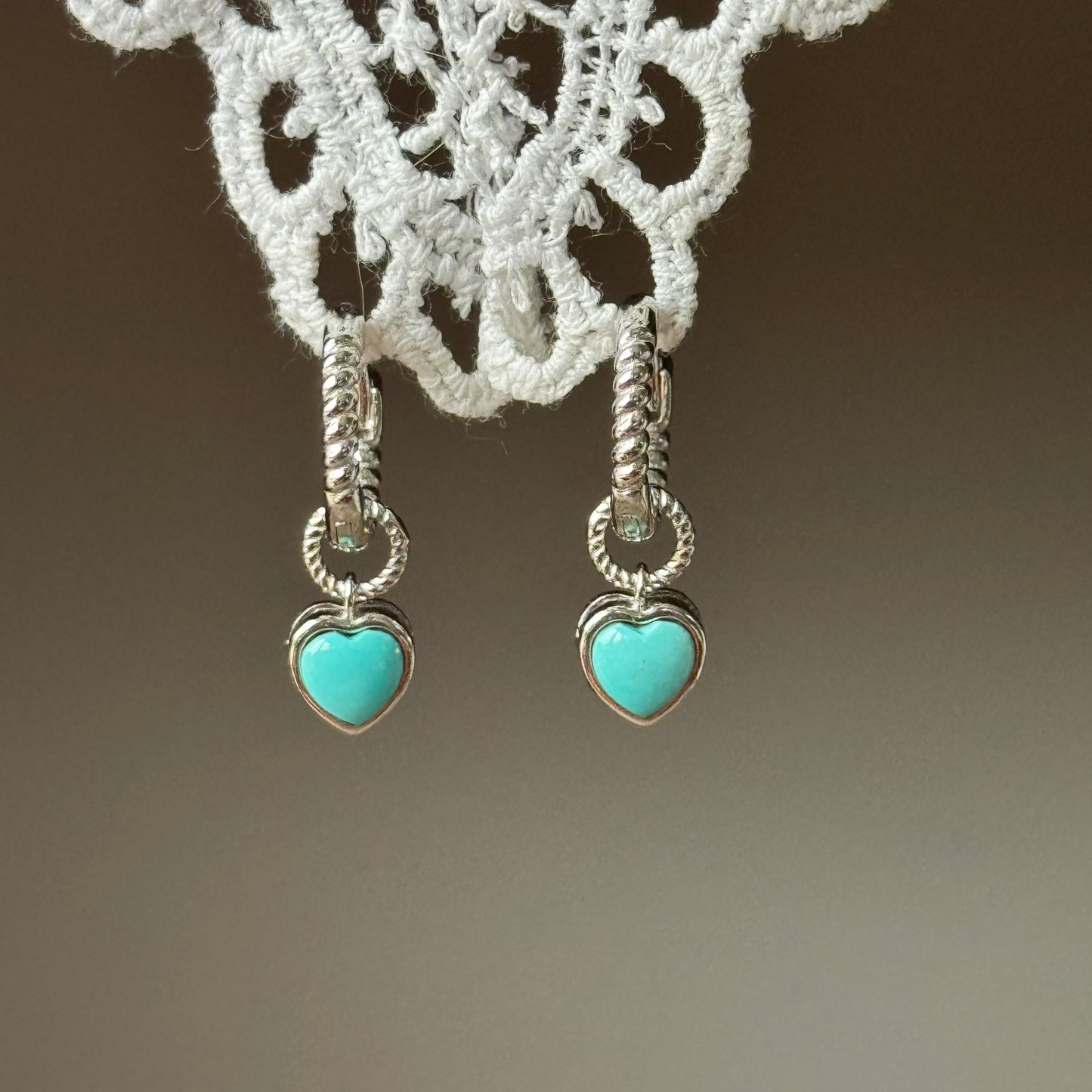 Turquoise Sterling Sliver Drop Earring