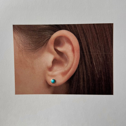 Turquoise Sterling Sliver Stud Earring