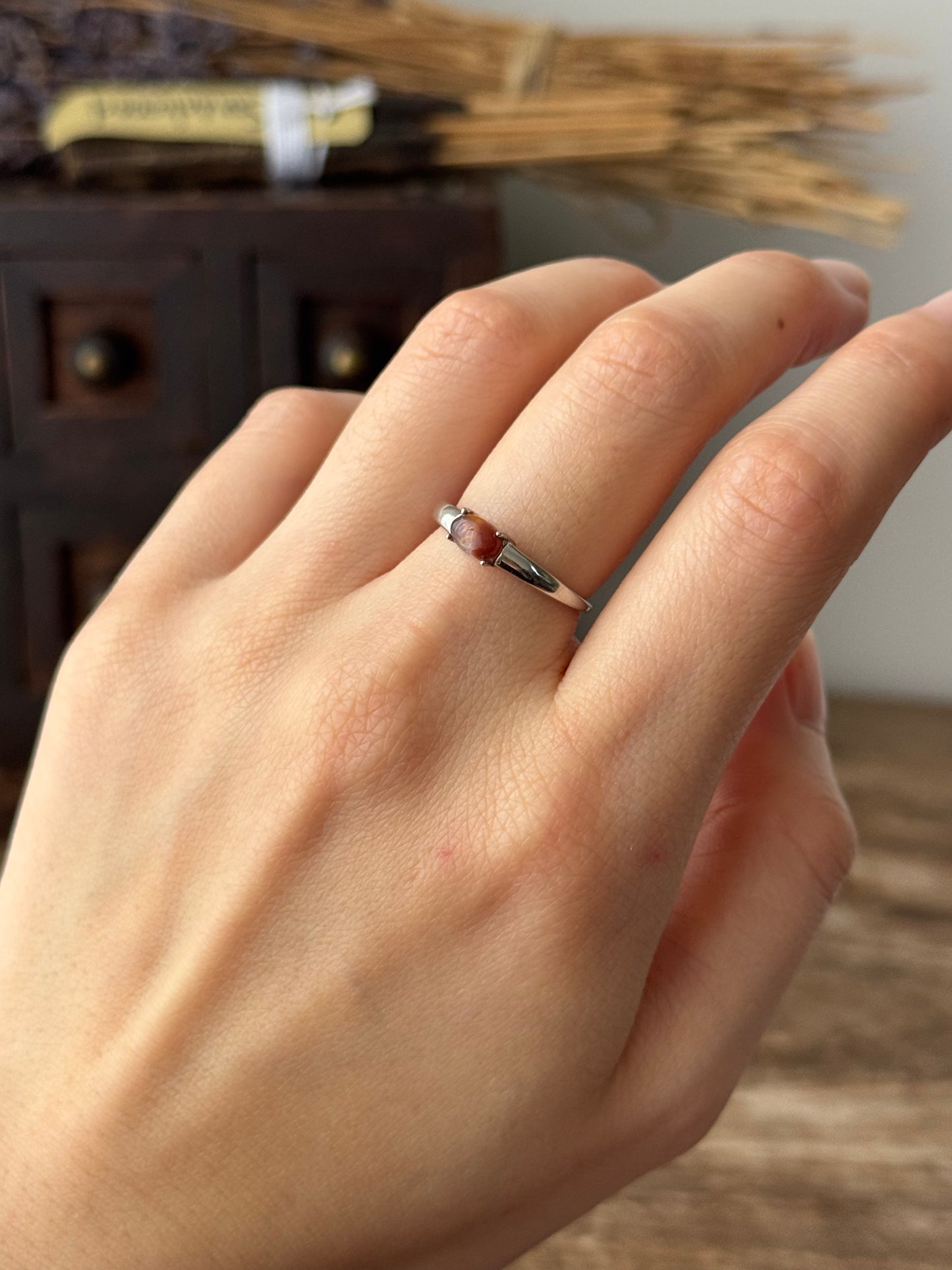 Auralite 23 Sterling Silver Ring Adjustable