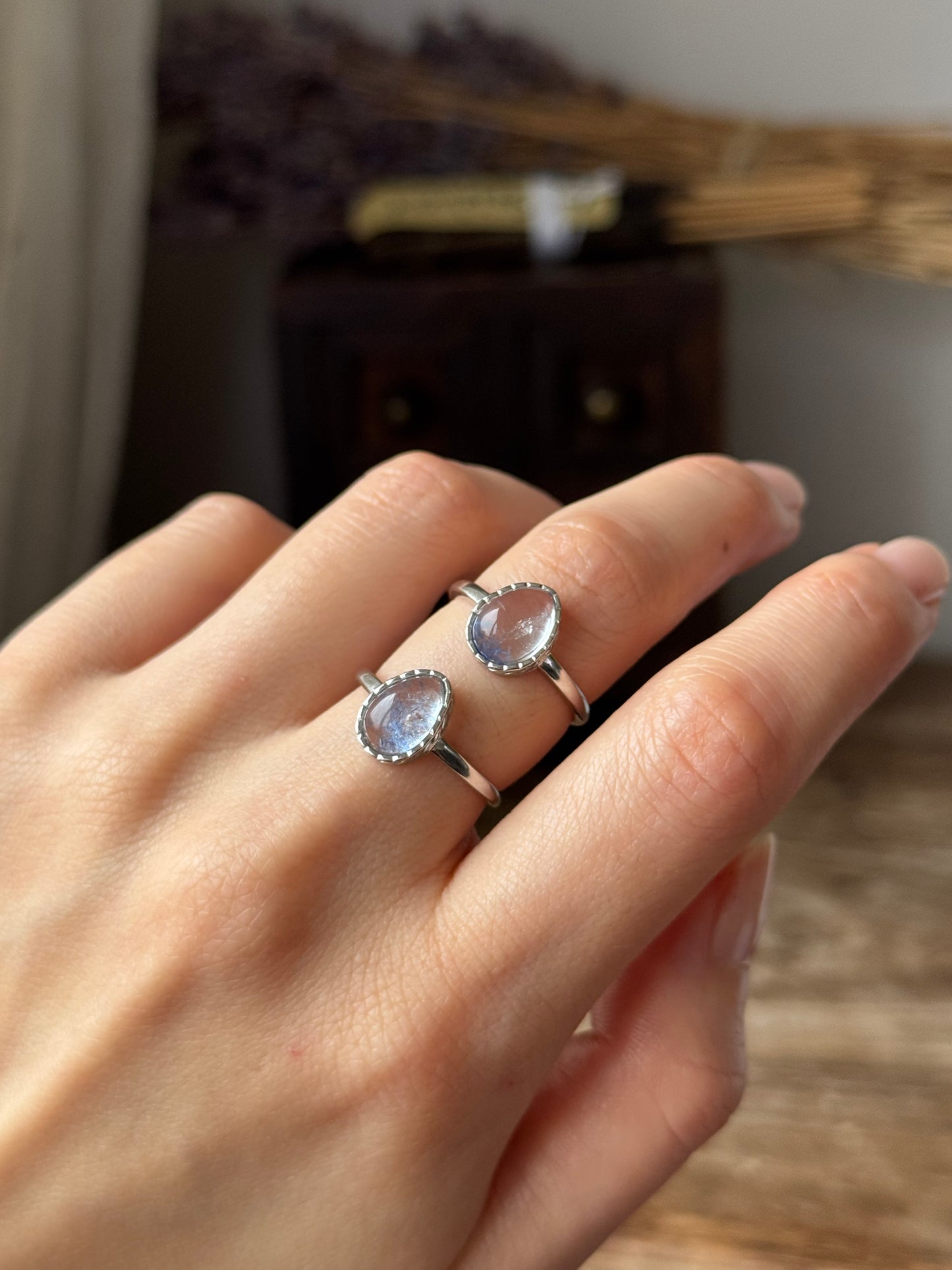 Dumortierite Sterling Sliver Ring Adjustable #1