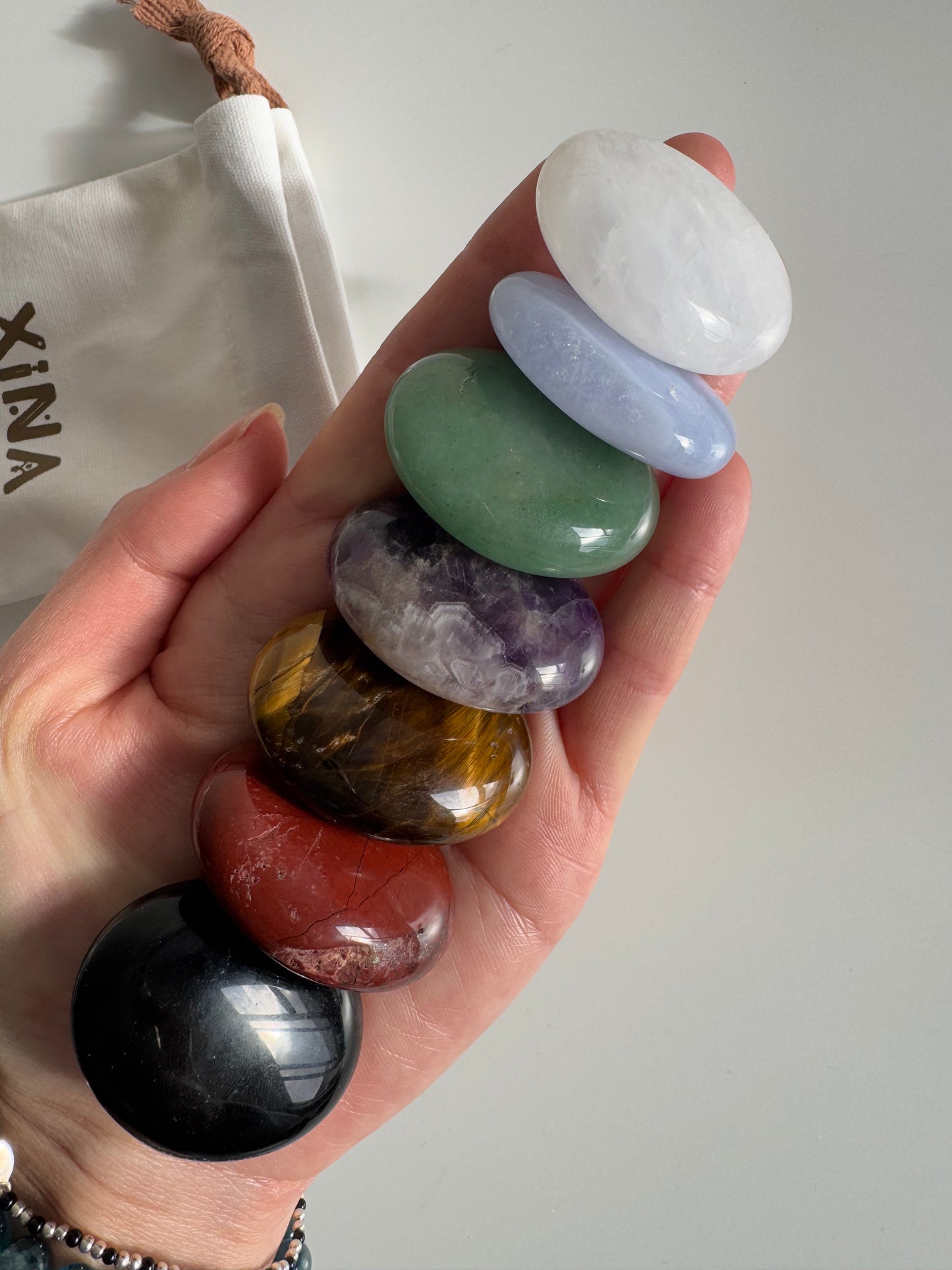 Chakra Healing Palm Stone Value Pack