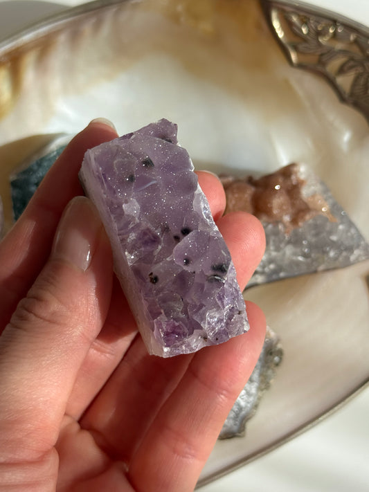 Sugar Rainbow Amethyst Cluster