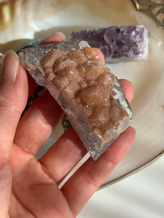 Sugar Rainbow Amethyst Cluster