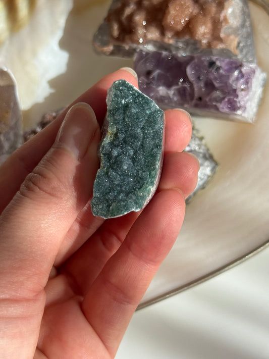 Sugar Rainbow Amethyst Cluster