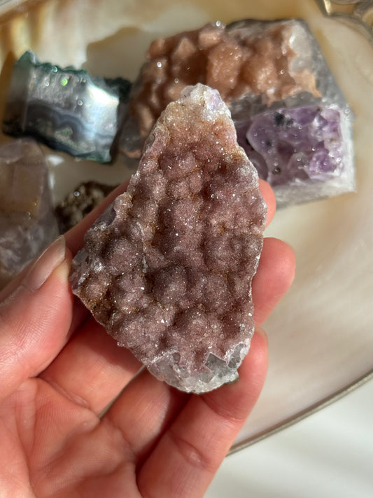 Sugar Rainbow Amethyst Cluster
