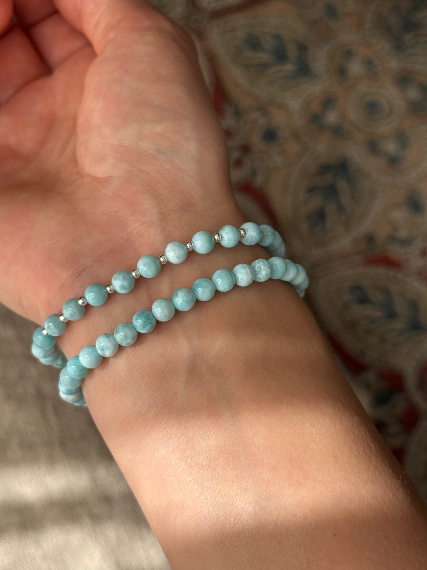 Larimar Bracelet 5mm