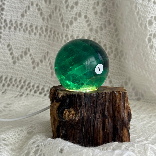 Blue Green Fluorite Sphere 5.5cm #1