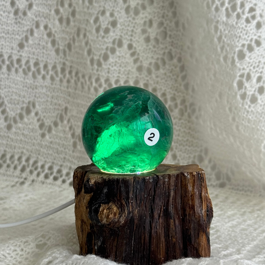 Blue Green Fluorite Sphere 5.5cm #2
