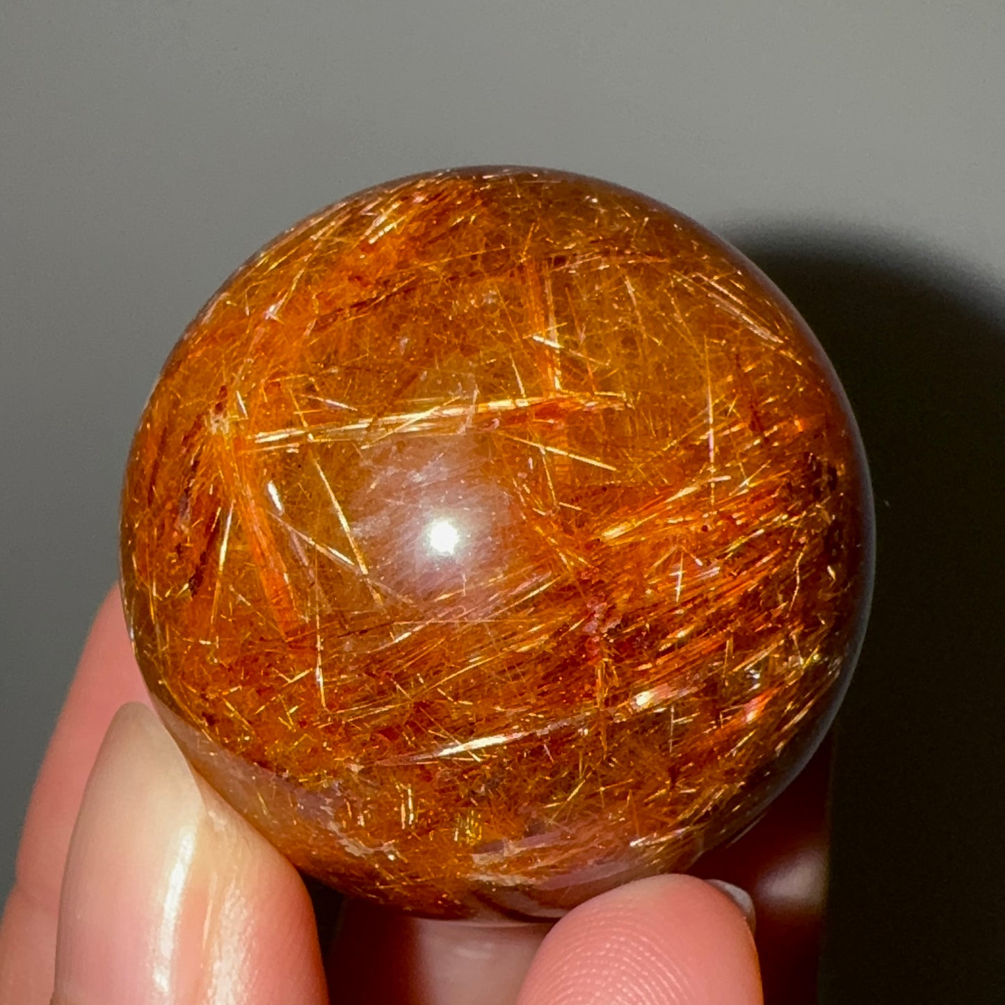 Brazil Rutile Quartz Sphere 37mm