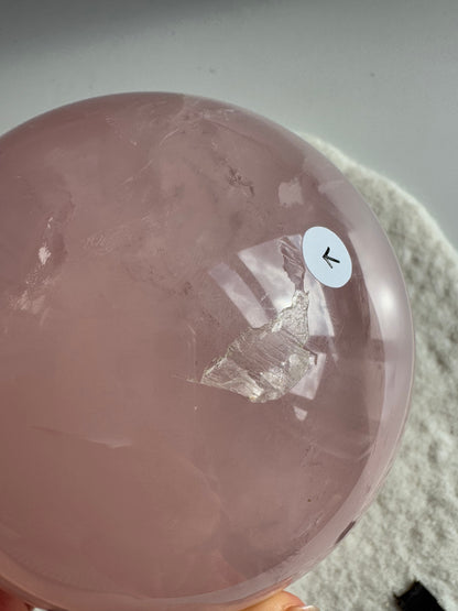 Extra Large Star Rose Quartz Sphere (video)