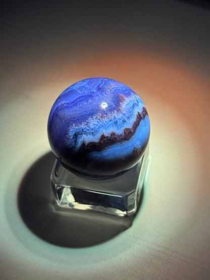 Aurora Fluorite Sphere 3.4cm (UV Reactive)