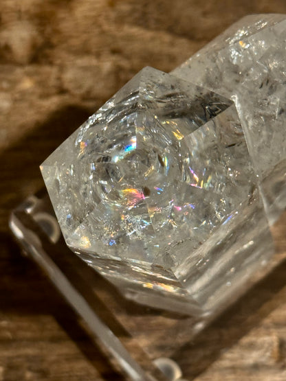 Clear Quartz Twin Tower with Custom Stand (Video) #2