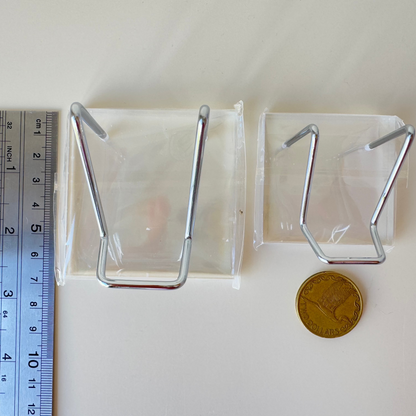 Silver Metal and Acrylic Crystal Display Stand Holder