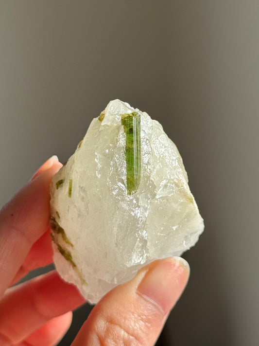 Green Tourmaline in Quartz #2