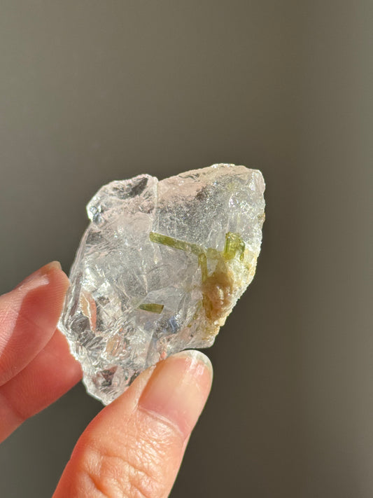 Green Tourmaline in Quartz #1