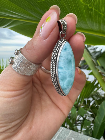 Handmade Larimar Pendant