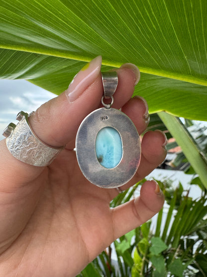 Handmade Larimar Pendant