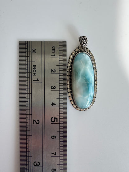 Handmade Larimar Pendant