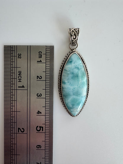 Handmade Larimar Pendant