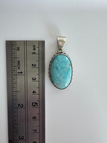 Handmade Larimar Pendant